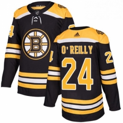 Mens Adidas Boston Bruins 24 Terry OReilly Authentic Black Home NHL Jersey 