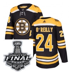 Mens Adidas Boston Bruins 24 Terry OReilly Authentic Black Home NHL Jersey