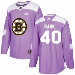 Mens Adidas Boston Bruins 40 Tuukka Rask Authentic Purple Fights Cancer Practice NHL Jersey 