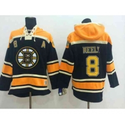 nhl jerseys boston bruins #8 neely black-yellow[pullover hooded sweatshirt patch A]