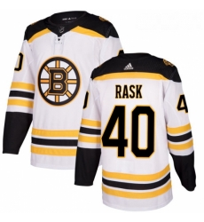 Womens Adidas Boston Bruins 40 Tuukka Rask Authentic White Away NHL Jersey 