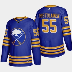 Buffalo Sabres 55 Rasmus Ristolainen Men Adidas 2020 21 Home Authentic Player Stitched NHL Jersey Royal Blue