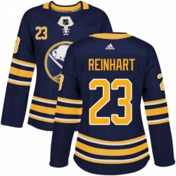 Womens Adidas Buffalo Sabres 23 Sam Reinhart Premier Navy Blue Home NHL Jersey 