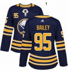 Womens Adidas Buffalo Sabres 95 Justin Bailey Premier Navy Blue Home NHL Jersey 