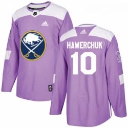 Youth Adidas Buffalo Sabres 10 Dale Hawerchuk Authentic Purple Fights Cancer Practice NHL Jersey 