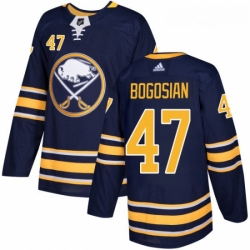 Youth Adidas Buffalo Sabres 47 Zach Bogosian Authentic Navy Blue Home NHL Jersey 