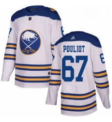 Youth Adidas Buffalo Sabres 67 Benoit Pouliot Authentic White 2018 Winter Classic NHL Jersey 