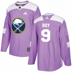 Youth Adidas Buffalo Sabres 9 Derek Roy Authentic Purple Fights Cancer Practice NHL Jersey 