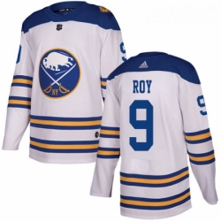 Youth Adidas Buffalo Sabres 9 Derek Roy Authentic White 2018 Winter Classic NHL Jersey 
