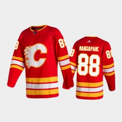 Men Calgary Flames 88 Andrew Mangiapane Home Red 2020 21 Authentic Jersey