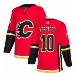 Youth Adidas Calgary Flames 10 Kris Versteeg Premier Red Home NHL Jersey 