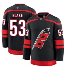 Men Carolina Hurricanes Jackson Blake #53 Fanatics Away Black Jersey