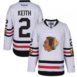 Blackhawks #2 Duncan Keith White 2017 Winter Classic Stitched NHL Jersey