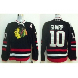 Chicago Blackhawks 10 Patrick Sharp Black 2014 Stadium Series Jerseys