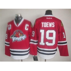 Chicago Blackhawks 19 Jonathan Toews Red AHL Rockford IceHogs ICE Hockey NFL Jerseys