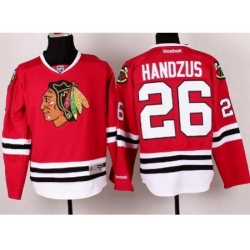 Chicago Blackhawks 26 Michal Handzus Red Hockey NHL Jerseys