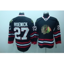 Chicago Blackhawks 27 Jeremy Roenick black jerseys