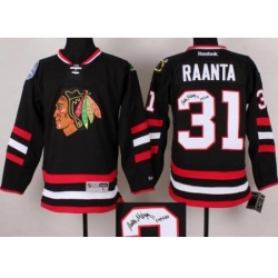 Chicago Blackhawks 31 Antti Raanta Black 2014 Stadium Series Signed Jerseys