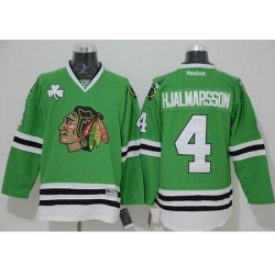 Chicago Blackhawks #4 Nikals Hjalmarsson Green Stitched NHL Jersey