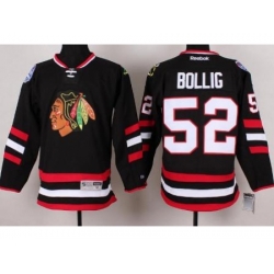 Chicago Blackhawks 52 Brandon Bollig Black 2014 Stadium Series NHL Jersey A PATCH