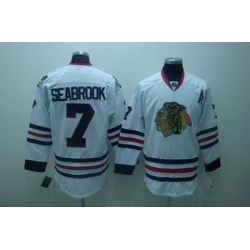 Chicago Blackhawks 7 Brent Seabrook white Jerseys