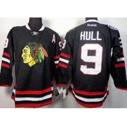 Chicago Blackhawks 9 Bobby Hull Black 2014 Stadium Series NHL Jersey