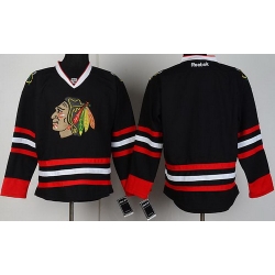 Chicago Blackhawks Blank Black NHL Jerseys