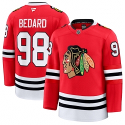 Men Chicago Blackhawks Active Player Custom Red 2024 25 Home Stitched Hockey Jersey