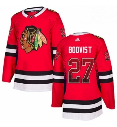 Mens Adidas Chicago Blackhawks 27 Adam Boqvist Authentic Red Drift Fashion NHL Jersey 