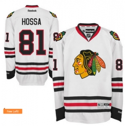 Mens Chicago Blackhawks #81 Marian Hossa Reebok Away Premier Jersey