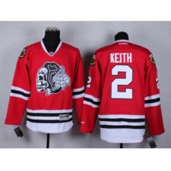 NHL Chicago Blackhawks #2 Duncan Keith Stitched red jerseys[2014 new]