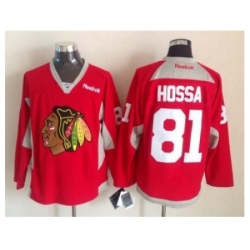 NHL Chicago Blackhawks #81 Marian Hossa red jerseys New