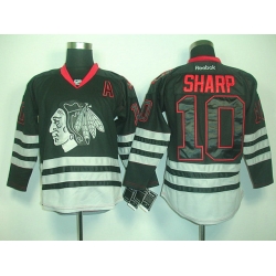 nhl jerseys  Chicago Blackhawks 10 SHARP black Ice