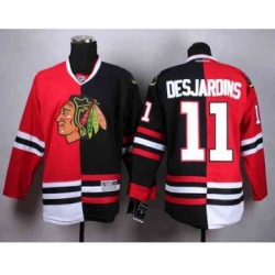 nhl jerseys chicago blackhawks #11 desjardins black-red[split][desjardins]