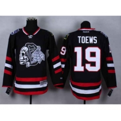 nhl jerseys chicago blackhawks #19 toews black-1[2014 Stadium Series][the skeleton head]