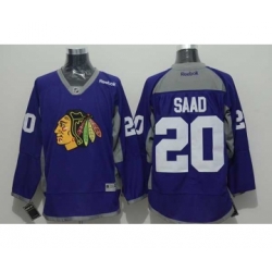 nhl jerseys chicago blackhawks #20 saad purple