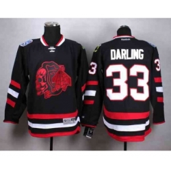 nhl jerseys chicago blackhawks #33 darling black[2014 Stadium Series][the skeleton head][darling]