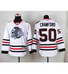 nhl jerseys chicago blackhawks #50 crawford white-1[the skeleton head]