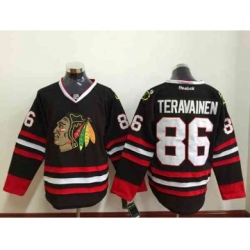 nhl jerseys chicago blackhawks #86 teravainen black