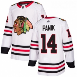 Youth Adidas Chicago Blackhawks 14 Richard Panik Authentic White Away NHL Jersey 