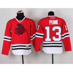 youth nhl jerseys chicago blackhawks #13 punk red[the skeleton head][punk]