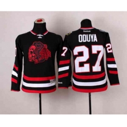 youth nhl jerseys chicago blackhawks #27 oduya black[the skeleton head][oduya]