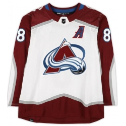 Adidas Colorado Avalanche 8 Cale Makar White Road Authentic With A Patch Stitched NHL Jersey