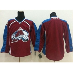 Colorado Avalanche Blank Stitched Red NHL Jersey