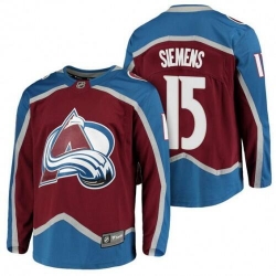 Men Colorado Avalanche 15 Duncan Siemens Red Stitched Jersey
