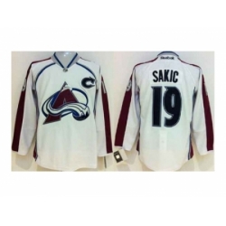 NHL Jerseys Colorado Avalanche #19 Sakic white[patch C]