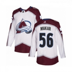 Youth Adidas Colorado Avalanche 56 Cale Makar Authentic White Away NHL Jersey 