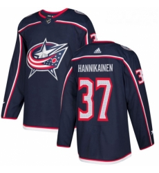 Youth Adidas Columbus Blue Jackets 37 Markus Hannikainen Premier Navy Blue Home NHL Jersey 