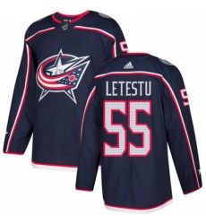 Youth Adidas Columbus Blue Jackets 55 Mark Letestu Authentic Navy Blue Home NHL Jersey 