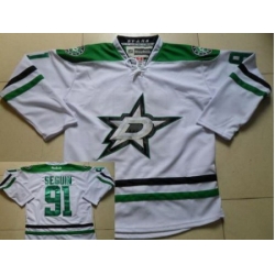 Dallas Stars 91 Tyler Seguin White Jerseys